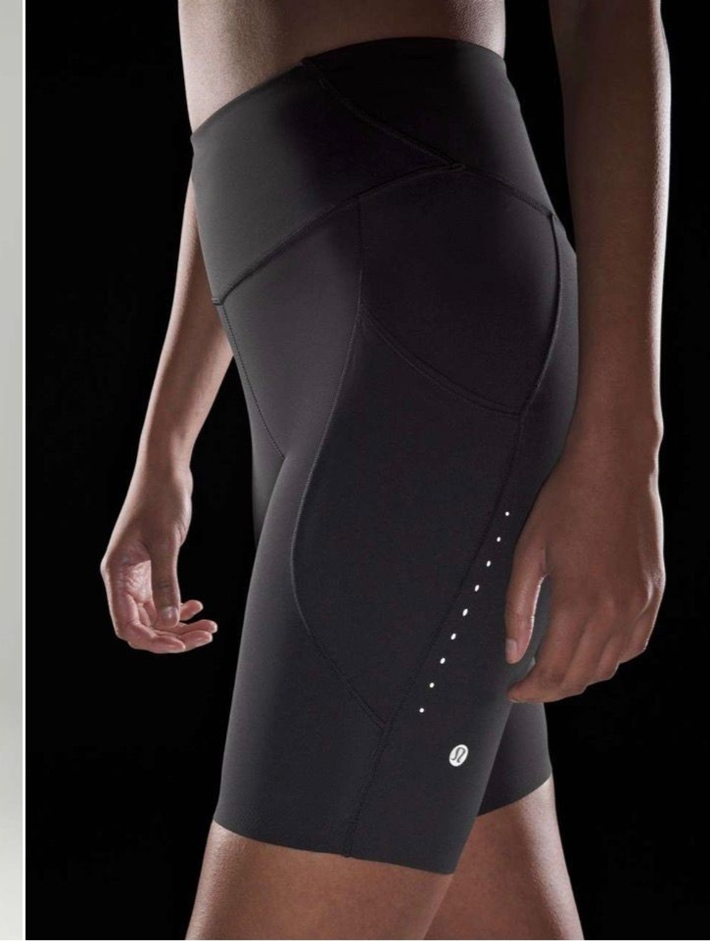 lululemon Women Fast and Free High-Rise Bike Shorts with Reflective Size 6